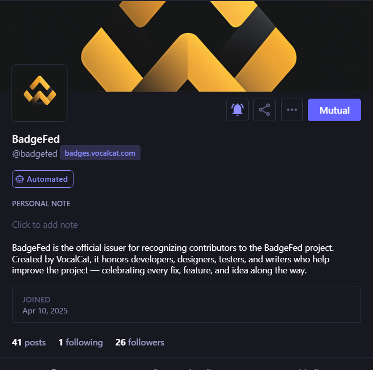 BadgeFed Workflow Diagram